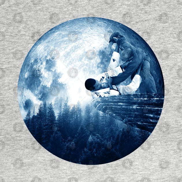 Jiu Jitsu Moon by CreativeShirt